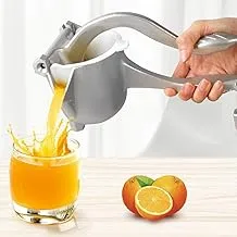 Aluminum Manual Fruit Juicer, Hand Press Lemon Squeezer Alloy Heavy Duty Juicer Squeezer Lemon Extractor Tool Easy Clean Fruit Citrus juicer for Orange Lime Metal Press Squeezer