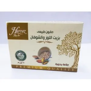 Harraz Natural Soap With Almond Oil And Oats- 90g