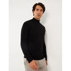 LC Waikiki Turtleneck Long Sleeve Men's Tricot Sweater