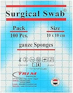 Surgical Swab Gauze Sponges 10 x 10 cm, 80 Pieces