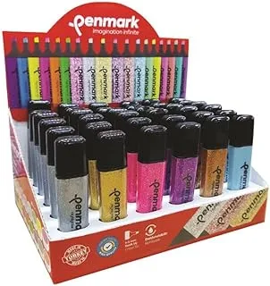 PENMARK Stand Contains 36 Glitter Highlighter Marker