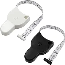 2 Pack Automatic Telescopic Tape Measure Body Measuring Tape Body Measuring Ruler Fitness Caliper 60inch (150cm) for Body Measurement Track Weight Loss Measure Muscle Size