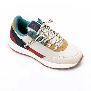 Activ Girls Ivory, Teal Green & White Fashionable Sneakers