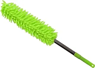 ND007 Microfiber Car Cleaning Brush With Metal Handle With Perfect Design, Premium And Long Lasting Material - Fluorescent Green