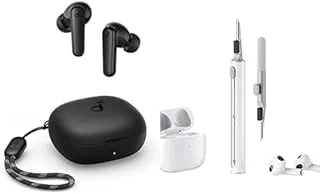 Earbuds Essential Bundle (Soundcore By Anker R50i True Wireless Earbuds 10mm Drivers with Big Bass, Bluetooth 5.3, 30H Playtime + LENOK Cleaner Kit for AirPods)