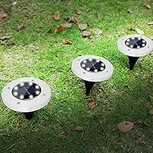 PRIME SHOP Solar Ground Lights 4 LED Waterproof Garden Lights for Outdoor Garden