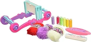 Generic Plastic Medium Cool Maker Knitting Machine To Develop Creativity In Children With Wool yarns and Plastic Beads For Girl - Multicolor