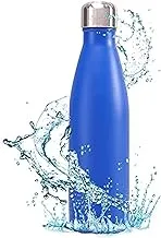 Stainless Steel Thermal Water Bottle (500ML, Blue)