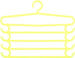 Flowers Plastic Clothes Hanger with 5 levels - Yellow