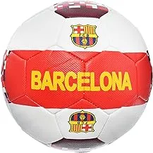 High Quality Football Official Size 5 Barcelona Design - White Red