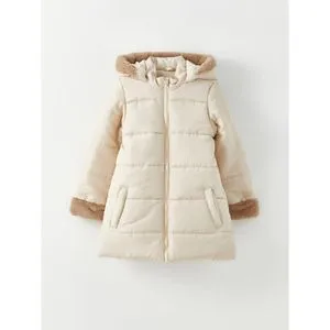 LC Waikiki Hooded Basic Girl Coat