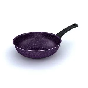 Lazord Granite Deep Frying Pan - 24 Cm - Purple