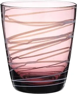 WAVO Glass Mug for Cold and Hot Drinks, 10 cm - Purple