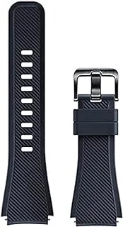 Generic watch band for samsung galaxy watch 46/Huawei watch GT1&2/Honor Magic 2/Fossil gen 4&5 22mm dark blue silicon ribbed