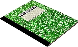 Mintra 19805 High Quality Composition Book College Ruled 247 x 190mm 9.75 x 7.5in 60 Lined Sheets For Office And Students - Green