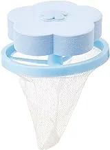 Qasem Plastic Flower Shape Lint Catcher for Washing Machines, 9 cm - Blue