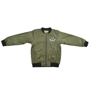 Bongo Long Sleeves Whit Elastic Cuffs Jacket For Boy - Olive & Black