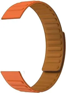 Magnetic Silicone Strap 22mm For Honor Magic Watch 2 46mm Orange