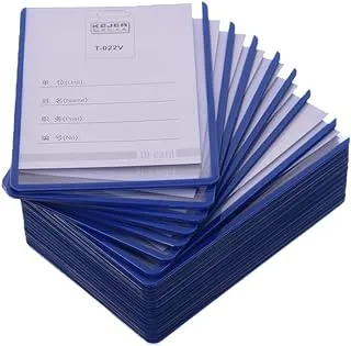 Elmaayergy T-022V-H/A7 D-47V Plastic Name Tag Cards Set With Durable Material, Suitable For School And Home