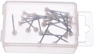 Mintra 96465 Plastic Head Nail Pack of 24 Pieces for Office - Clear