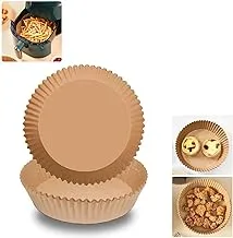 Air Fryer Disposable Paper, 100 Pcs Non-Stick Parchment Paper Round, Inside Diameter 6.3