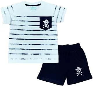 komkom Kids Set For Boys Printed/Embroidered off white-2 Years