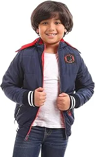 Andora boys Removable Head Cover Double Face Navy & Red Bomber Jacket Jacket