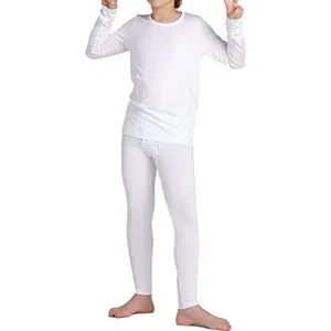 Red Cotton Thermal Pants Package 2 Pieces-White