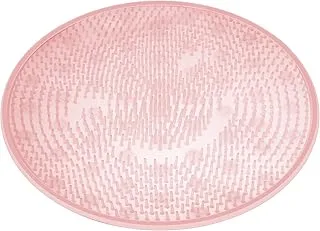 Coolty Foot Cleaning Silicone Massage Mat, Bath Massage Cushion Brush for Foot Care, Foot Blood Circulation and Reduces Foot Pain (Pink)