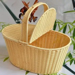 Hand Basket Storage, Basket Rattan, Hand Basket With Lid