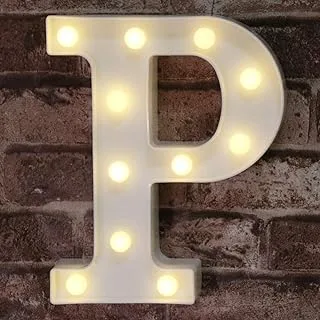 LED Marquee P Letter Sign Light