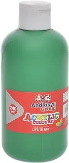 Andlosya AG-2406A High Quality Acrylic Colors 240ML With Premium And Eco-Friendly Material - Green