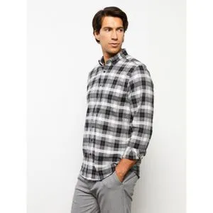 LC Waikiki Regular Fit Long Sleeve Plaid Men's Shirt