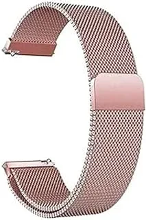 Generic 20mm Metal Strap for Samsung Galaxy Watch 4 40mm 42mm 45mm, Band Gear Sport Wrist Bracelet, Samsung Galaxy Watch Active 2 40mm 44mm (Pink)