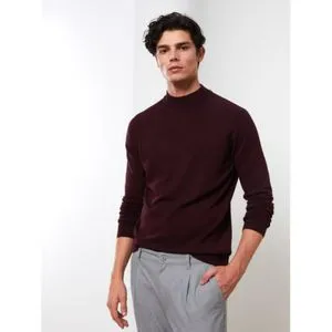 LC Waikiki Half Turtleneck Long Sleeve Men's Tricot Sweater