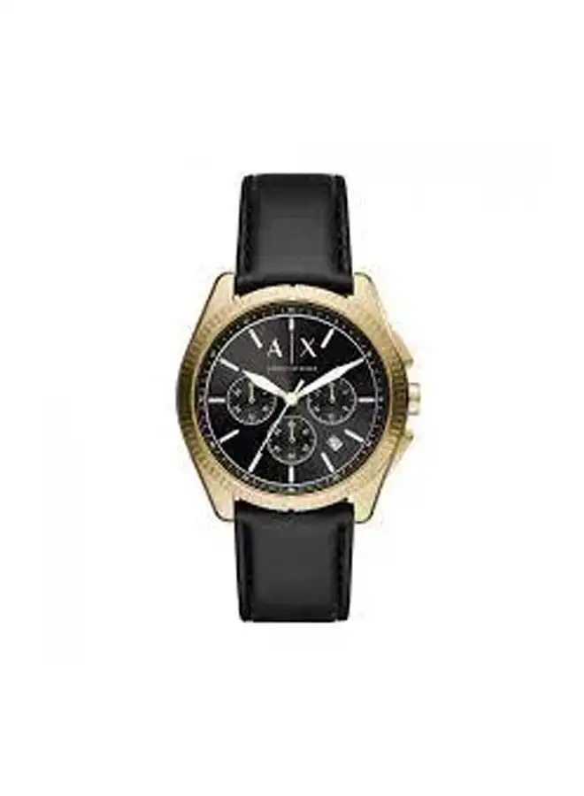 Armani Exchange Men's Leather Chronograph Watch AX2854