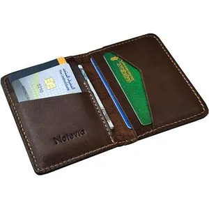 Motevia Men's Leather Wallet Cardstock  (Brown)