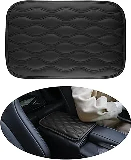 Miraitowa Auto Center Console Pad, Universal Waterproof Car Armrest Seat Box Cover, Car Interior Accessories, Leather Auto Armrest Cover Protector for Most Vehicles, SUV, Truck, Car