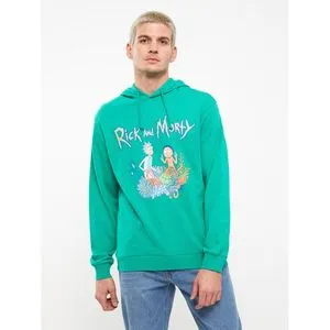 LC Waikiki Hoodie Long Sleeve Rick And Morty Printed Men's Sweatshirt