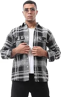 Ravin Mens Men Long Sleeve Shirt Turn Down Collar Regular Fit Winter Shirt Modern