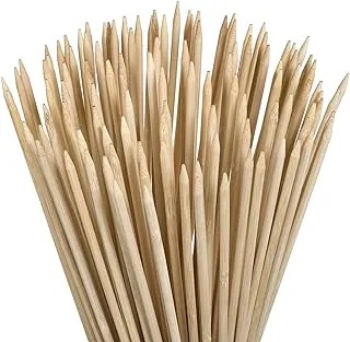 Thick Extra Long Heavy Duty Wooden Skewers Roasting Sticks -12in -2.5mm, 90Pieces