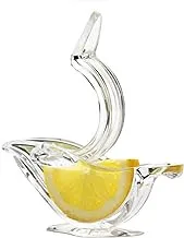 Tabletop Lemon Squeezer - Press Art [Box of 2] Individual Design Lemon Squeezer - Original Model - Unbreakable, Transparent, Aesthetic, Hygienic and Practical for Seafood - Bisphenol Free - Dishwasher