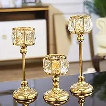 Crystal and Satin Trio Candelabra