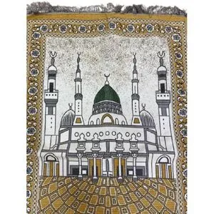 Prayer Rugs Kaaba Style With Sponge (yellow)