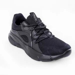 Activ Rubber & Textile Lace Up Sneakers - Black