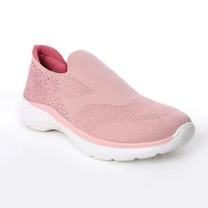 Activ Slip On Round Toecap Pink Practical Sneakers