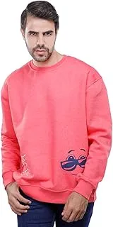 mens Coup Regular Fit Printed SweatShirt For Men Dark Pullover Sweater