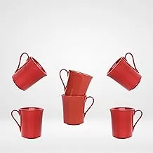 Fathy Mahmoud Porcelain tableware Galaxy Mug Set 6 pcs.- Red 1 box