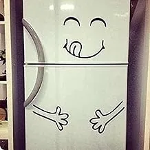 Cartoon happy smiley fridge Sticker delicious smiley kitchen wall Sticker happy smiley living room wallpaper wall Decals