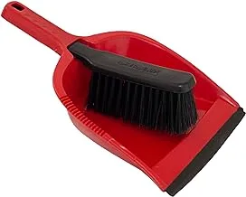 Elhelal & Golden Star Cleaning Dustpan With Brush - Black/Red